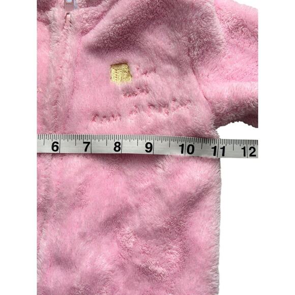 Disney Bunting Snowsuit Winnie Pooh Hooded One Piece Zip Fuzzy Coverall 3-6M - Picture 7 of 9